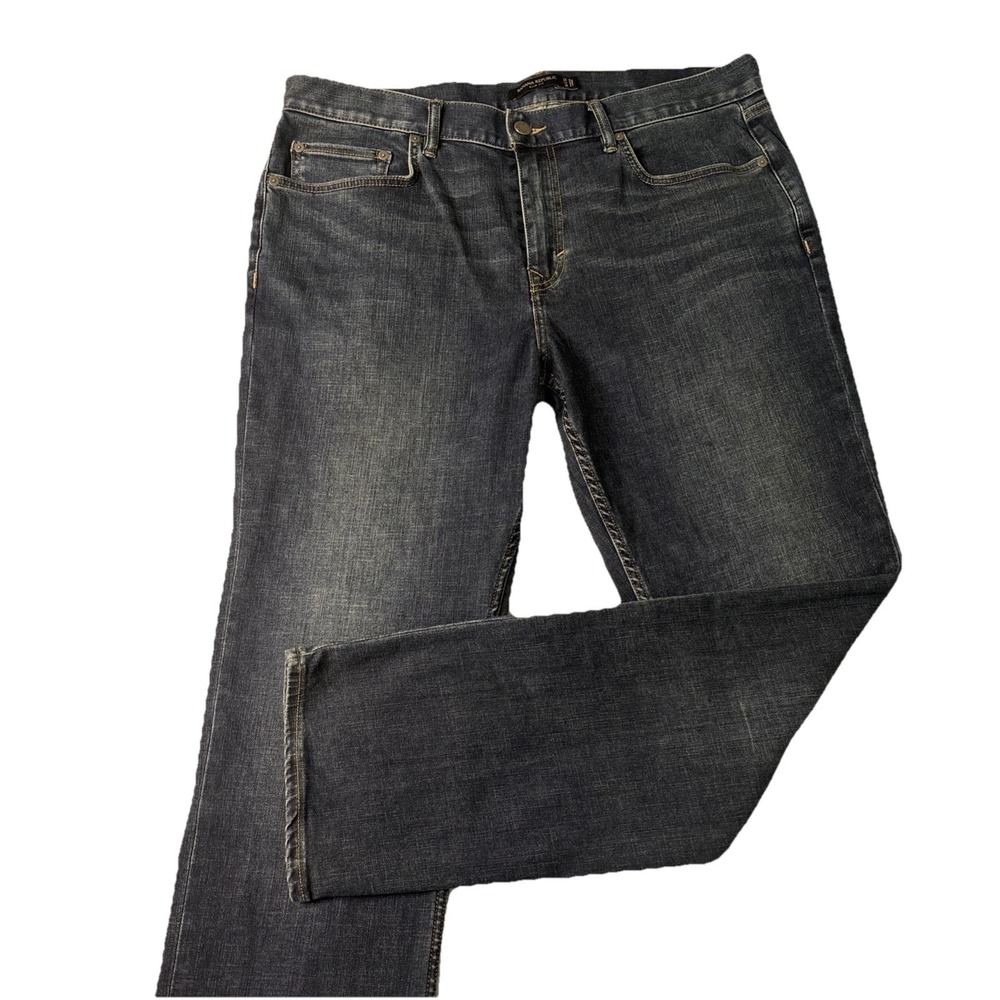 Banana Republic Slim Fit 36x32 Blue Jeans STRETCH‎ Rapid Movement Denim Dark EUC